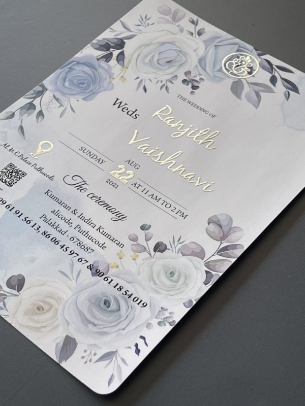 WEDDING CARDS – EMBOSSED FOILED