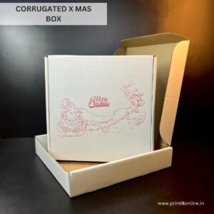 13 x 13 x 2.5 - Corrugated box Red