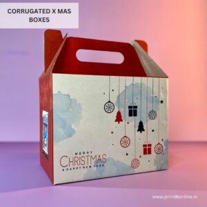 CORRUGATED CHRISTMAS THEME2 HANDLEBOX