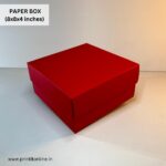 8 x 8 x 4 - Red paper box