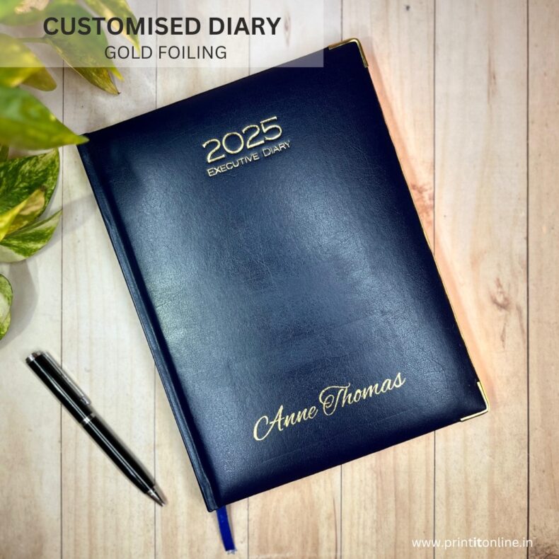 GOLD FOILED DIARY PRINTING