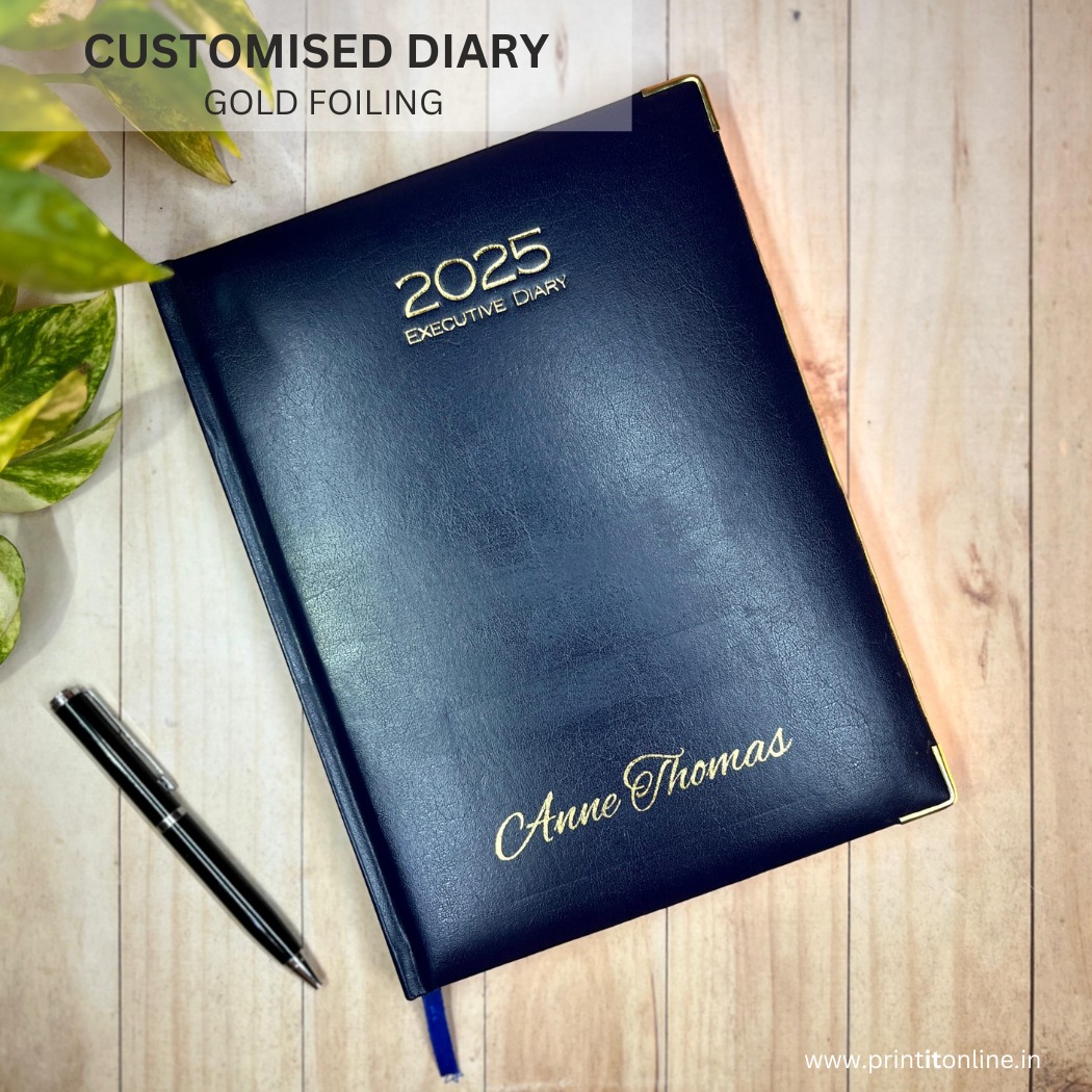 PERSONALISED DIARY – BLUE a4