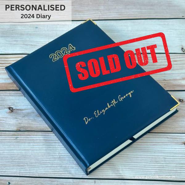 PERSONALISED DIARY – BLUE a4