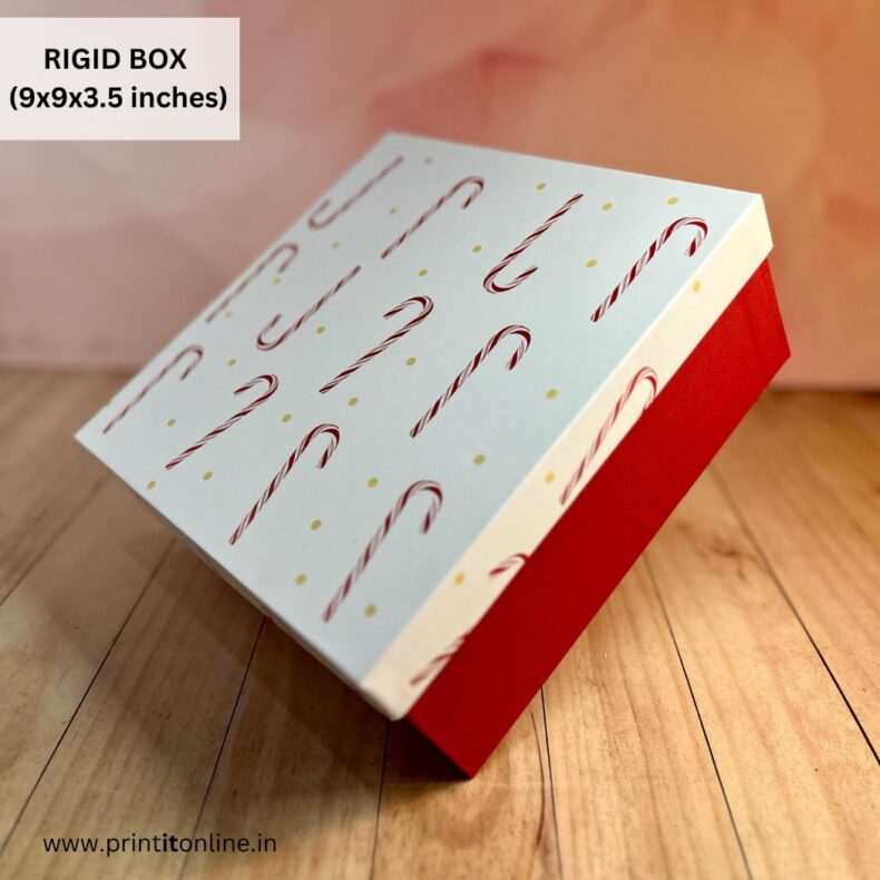 RIGID BOX  - 9 x 9 x 3.5 ( Candy design )