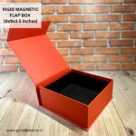 MAGNETIC FLAP BOX ORANGE RED