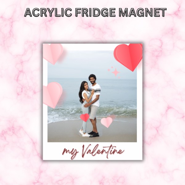 ACRYLIC FRIDGE MAGNET – Valentine’s Day design