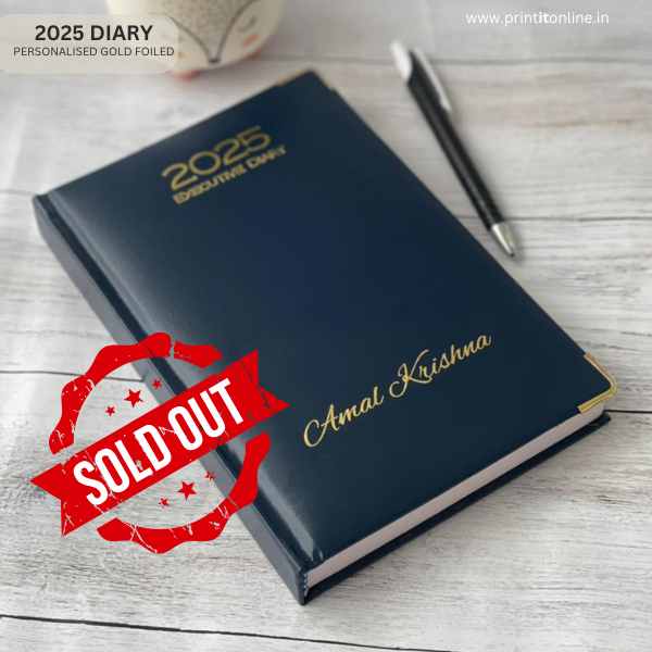 PERSONALISED DIARY – BLUE a5