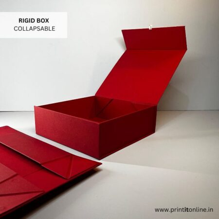 Collapsable rigid box