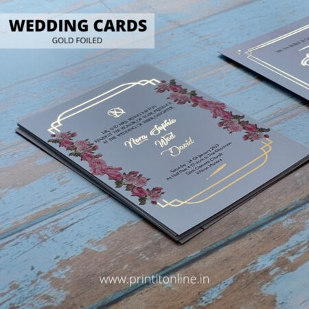 WEDDING CARDS - FLAT FOILED