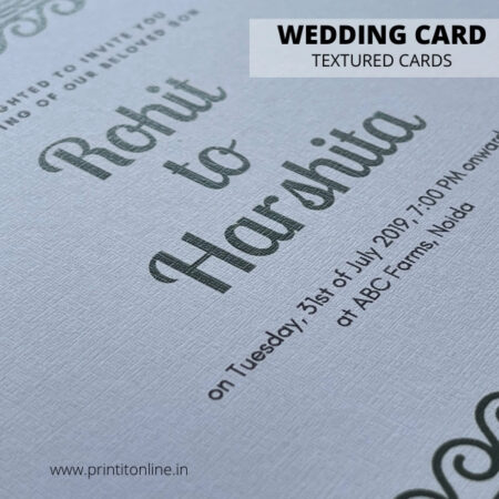 WEDDING CARDS - Textured paper