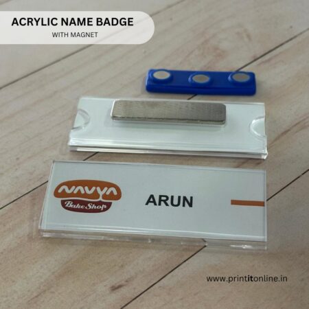 ACRYLIC NAME BADGES with MAGNET