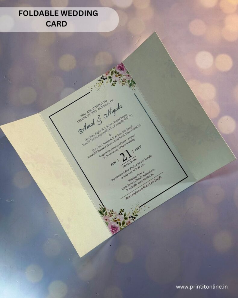 WEDDING CARD - GATE FOLD - Image 2
