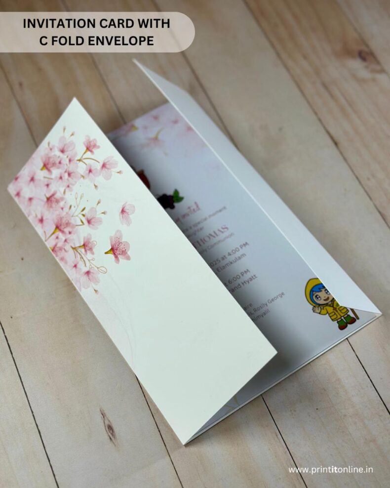 WEDDING CARD with C FOLD ENVELOPE - Image 2