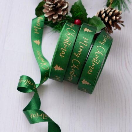 RIBBONS - GREEN & GOLD