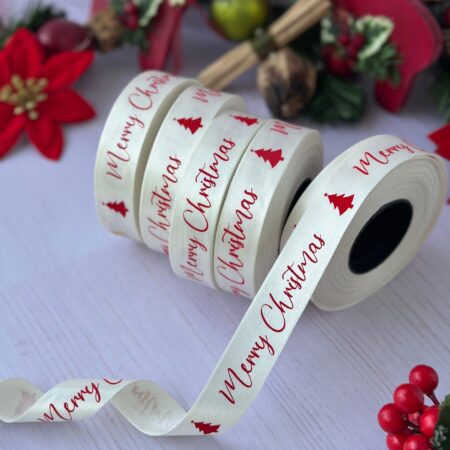 RIBBONS - WHITE & RED