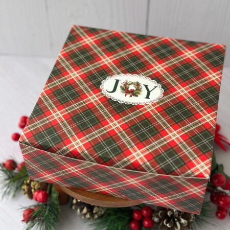 CAKE BOX ( 8 x 8 x 3 ) ONE KG