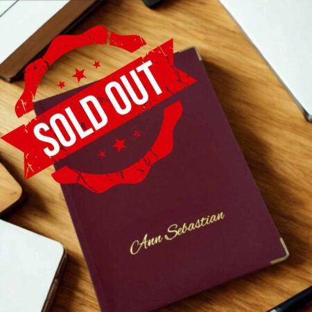 2026 PERSONALISED DIARY GOLD FOILED - MAROON COLOUR