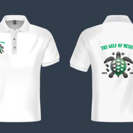 TSHIRT PRINTING white Collared - Logo printing on chest & backside a4